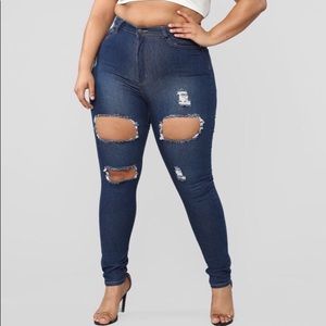 FashionNova- Needing Something Jeans/Darkwash